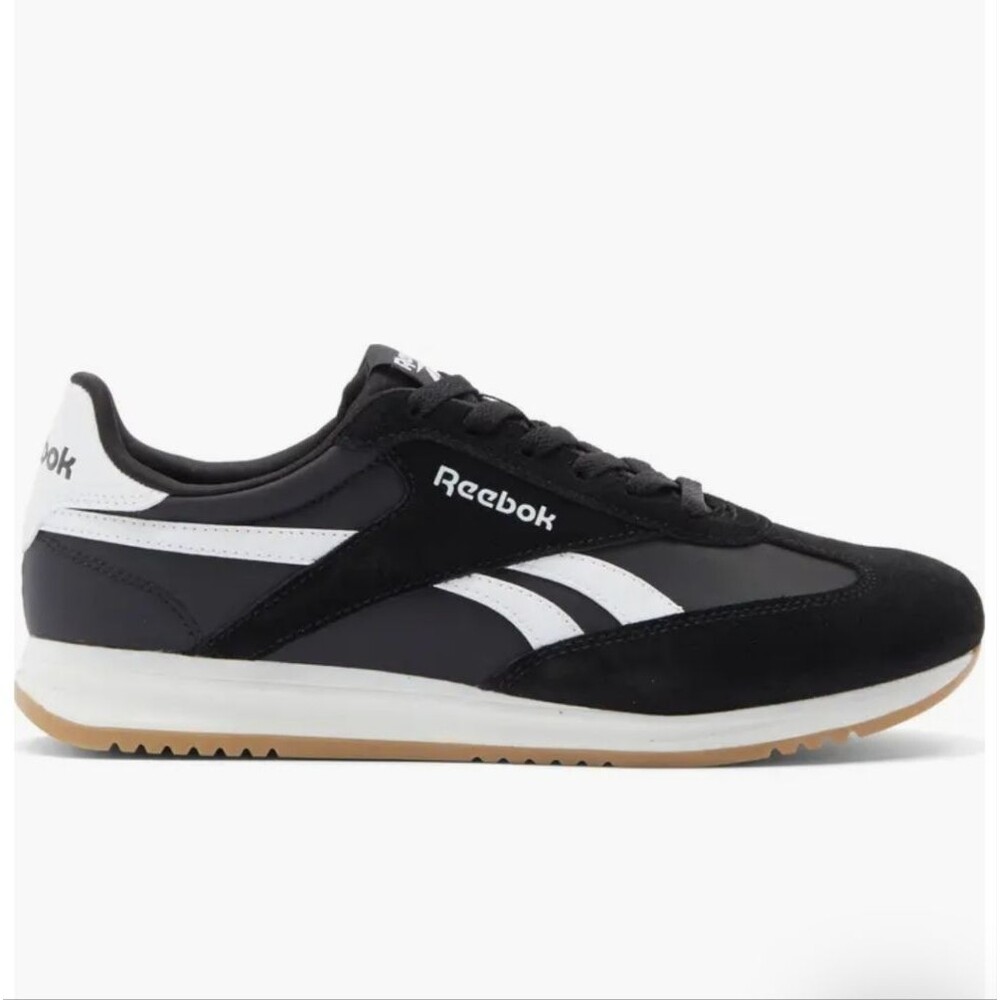 Reebok Women's World 70 Sneakers, Black White Gum, Sz 7